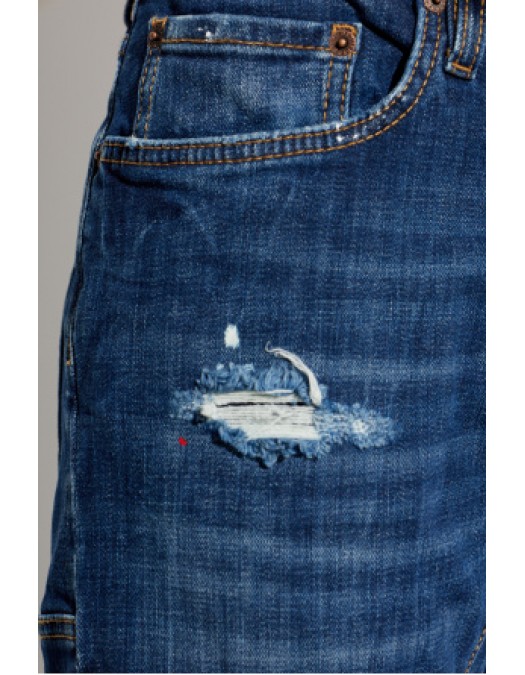 Jeans DSQUARED2,  NAVY BLUE ‘Biker’ jeans - S74LB1897S30664470