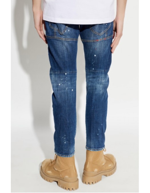 Jeans DSQUARED2,  NAVY BLUE ‘Biker’ jeans - S74LB1897S30664470