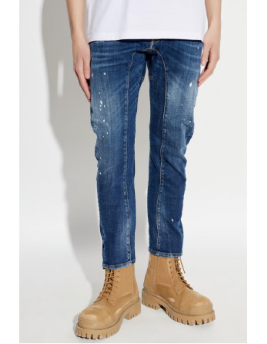 Jeans DSQUARED2,  NAVY BLUE ‘Biker’ jeans - S74LB1897S30664470