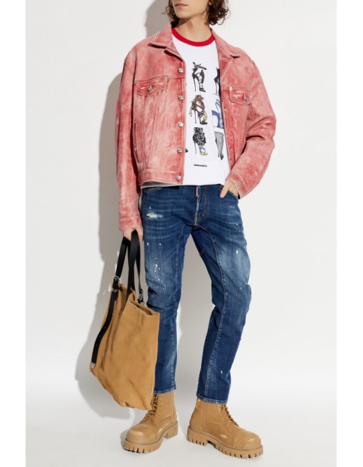 Jeans DSQUARED2,  NAVY BLUE ‘Biker’ jeans - S74LB1897S30664470