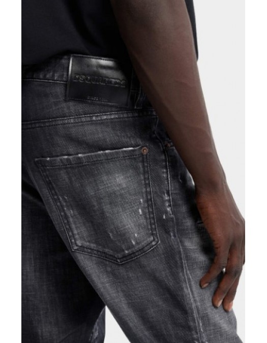 Jeans DSQUARED2, Black Fog Wash Teddy Jeans - S74LB1903D30010470