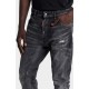 Jeans DSQUARED2, Black Fog Wash Teddy Jeans - S74LB1903D30010470