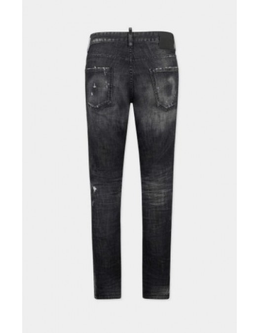 Jeans DSQUARED2, Black Fog Wash Teddy Jeans - S74LB1903D30010470