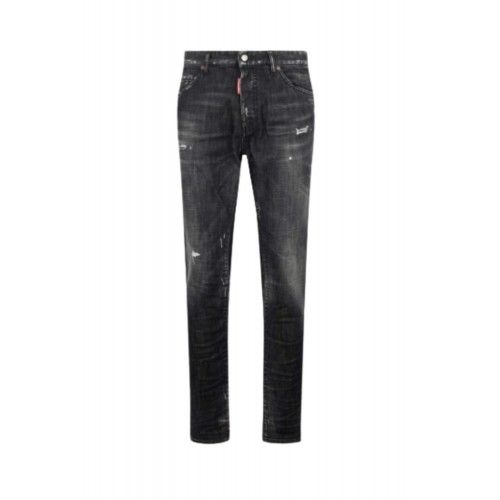 Jeans DSQUARED2, Black Fog Wash Teddy Jeans
