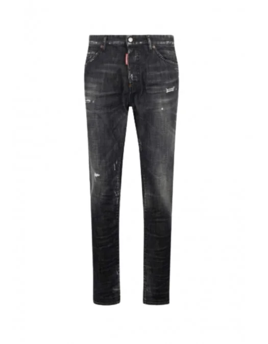 Jeans DSQUARED2, Black Fog Wash Teddy Jeans - S74LB1903D30010470