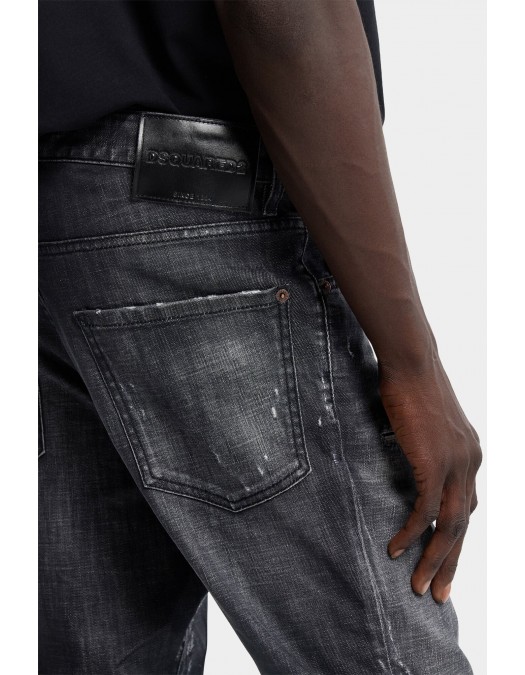 Jeans DSQUARED2, Black Fog Wash Teddy Jeans, Negru - S74LB1910S30357900