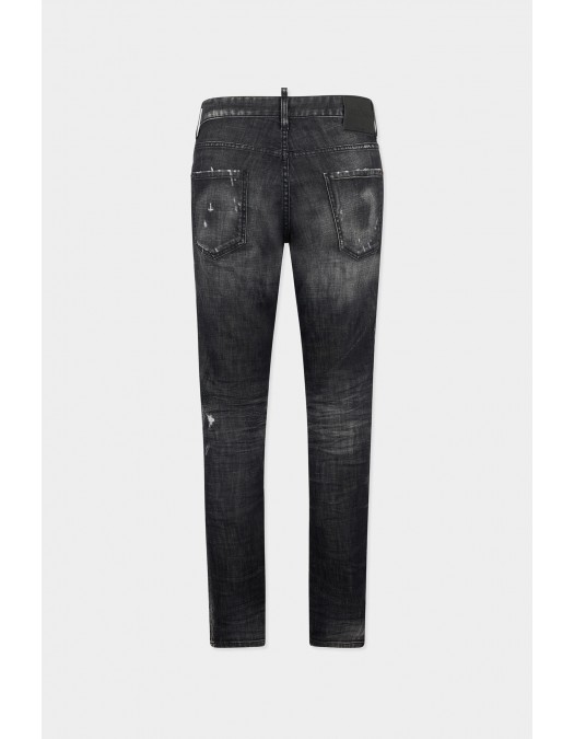 Jeans DSQUARED2, Black Fog Wash Teddy Jeans, Negru - S74LB1910S30357900