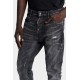 Jeans DSQUARED2, Black Fog Wash Teddy Jeans, Negru - S74LB1910S30357900