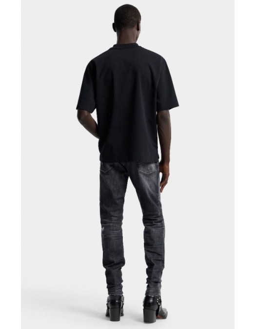 Jeans DSQUARED2, Black Fog Wash Teddy Jeans, Negru - S74LB1910S30357900