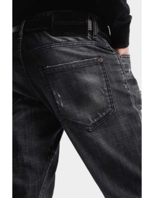 Jeans DSQUARED2, Black Fog Wash Slim Twist Jeans - S74LB1912S30357900