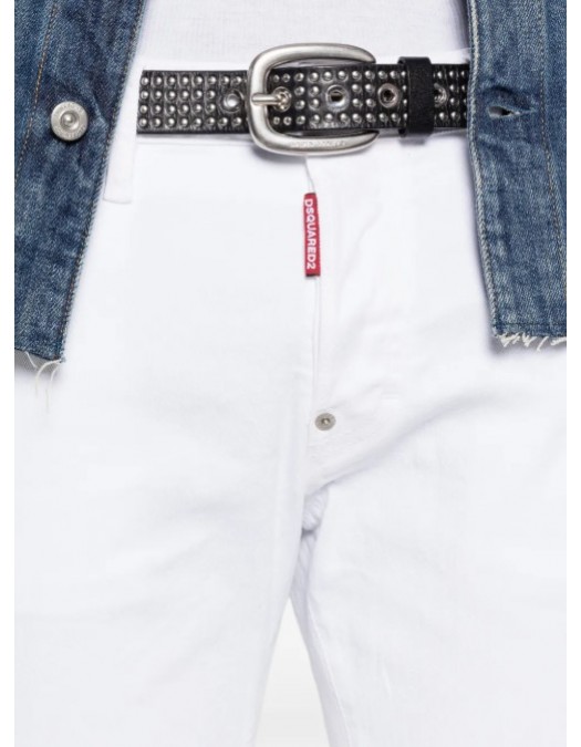 Jeans DSQUARED2, Skater rivet cotton skinny jeans - S74LB1930S39781100