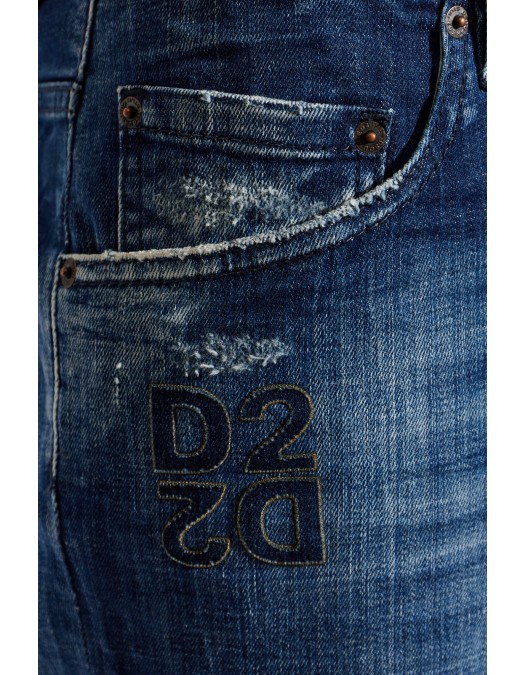 Jeans DSQUARED2, Skater jeans, D2, Bleumarin - S74LB1949D30010470