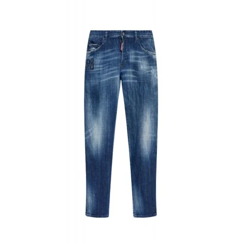 Jeans DSQUARED2, Skater jeans, D2, Bleumarin