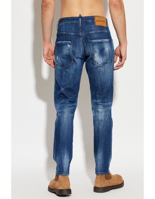 Jeans DSQUARED2, Skater jeans, D2, Bleumarin - S74LB1949D30010470