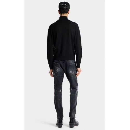 Jeans DSQUARED2, Moldy Peaches Black New Biker Jeans