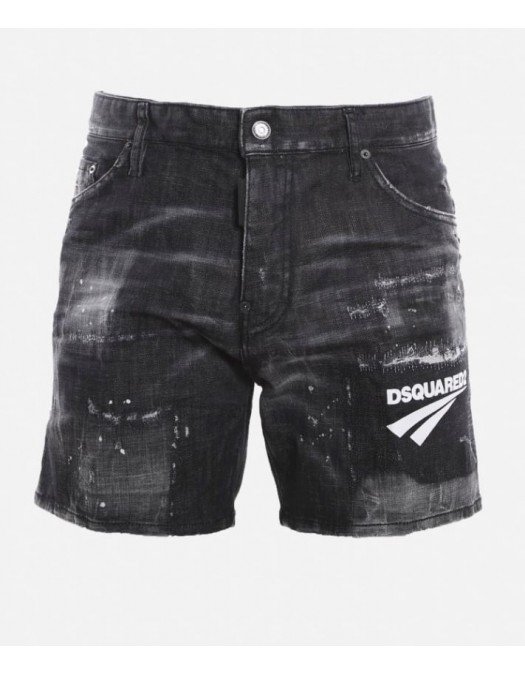 Pantaloni scurti DSQUARED2, Black Denim - S74MU0675S30357900