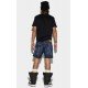 Pantaloni scurti DSQUARED2, Dark RIpped Wash Commando, Bleumarin - S74MU0772S30342470