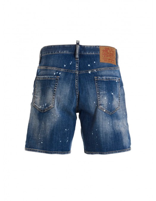 Pantaloni scurti DSQUARED2, Casual style Denin - S74MU0775S30342470 Pantaloni scurti DSQUARED2, Casual style Denin - S74MU0775S30342470