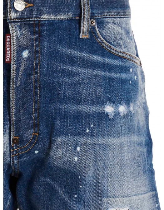 Pantaloni scurti DSQUARED2, Casual style Denin - S74MU0775S30342470 Pantaloni scurti DSQUARED2, Casual style Denin - S74MU0775S30342470