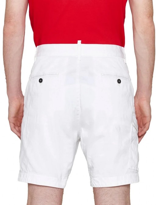 Pantaloni scurti DSQUARED2, Cargo Full White - S74MU0780S39021100