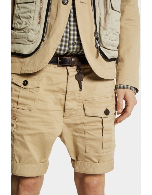 Pantaloni scurti DSQUARED2, Cargo Bej - S74MU0780S39021111