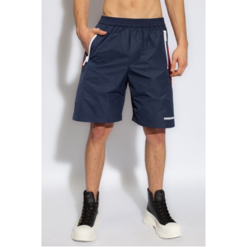 PANTALONI SCURTI DSQUARED2, 90'S URBAN ELASTIC BOXER SHORTS PANTALONI SCURTI DSQUARED2, 90'S URBAN ELASTIC BOXER SHORTS
