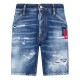 PANTALONI SCURTI DSQUARED2, D2 Print, S74MU0819S30309470 - S74MU0819S30309470