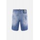 BLUGI DSQUARED2, Marine Distressed Denim Shorts, Blue - S74MU0881S30872470