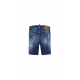 BLUGI SCURTI DSQUARED2, Paint-Splattered, Distressed Denim, Blue Marine - S74MU0914S30664470 BLUGI SCURTI DSQUARED2, Paint-Splattered, Distressed Denim, Blue Marine - S74MU0914S30664470