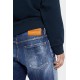 BLUGI SCURTI DSQUARED2, Paint-Splattered, Distressed Denim, Blue Marine - S74MU0914S30664470 BLUGI SCURTI DSQUARED2, Paint-Splattered, Distressed Denim, Blue Marine - S74MU0914S30664470
