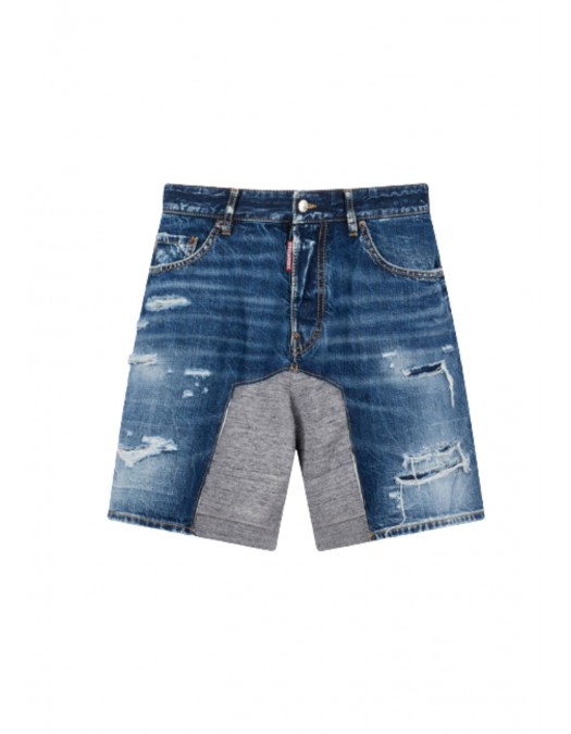 Bermude DSQUARED2, Medium Ripped Wash Hybrid Shorts - S74MU0930D30011470