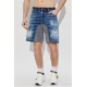 Bermude DSQUARED2, Medium Ripped Wash Hybrid Shorts - S74MU0930D30011470