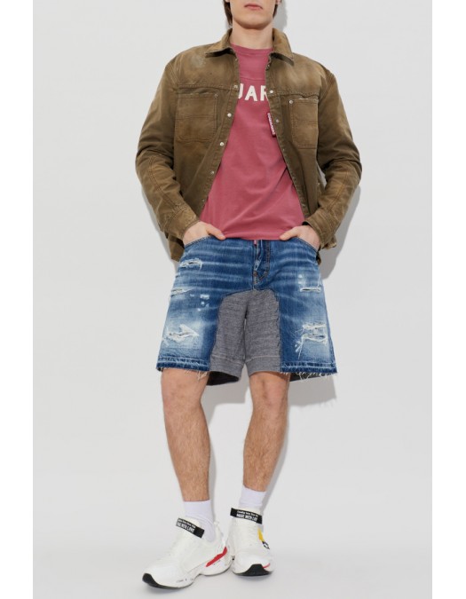 Bermude DSQUARED2, Medium Ripped Wash Hybrid Shorts - S74MU0930D30011470