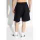 Bermude DSQUARED2, SCHWARZ Baumwollshorts mit gesticktem Logo - S74MU0969D25029900