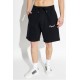 Bermude DSQUARED2, SCHWARZ Baumwollshorts mit gesticktem Logo - S74MU0969D25029900