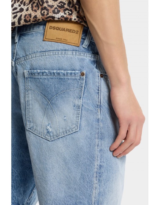 Bermude DSQUARED2, Light Diagonale Wash Marine Shorts - S74MU0991S30839470