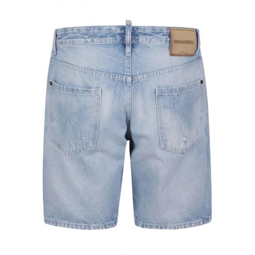 Bermude DSQUARED2, Light Diagonale Wash Marine Shorts