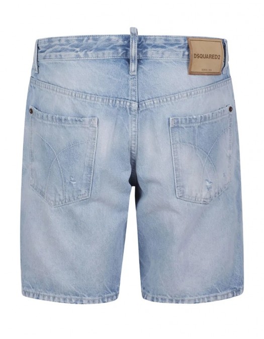 Bermude DSQUARED2, Light Diagonale Wash Marine Shorts - S74MU0991S30839470