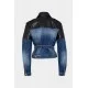 Geaca DSQUARED2, Butch Denim Hybrid Jean, Black, Blue - S75AM1106S30309470 Geaca DSQUARED2, Butch Denim Hybrid Jean, Black, Blue - S75AM1106S30309470