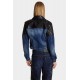 Geaca DSQUARED2, Butch Denim Hybrid Jean, Black, Blue - S75AM1106S30309470