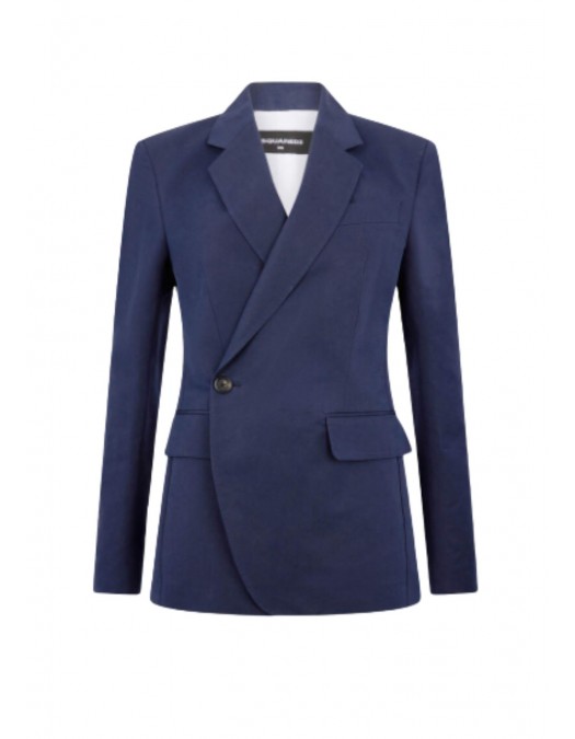 Sacou DSQUARED2, Kathy Blazer, Blue - S75BN0951D35455483