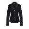Jacheta DSQUARED2, BLACK Blazer with multiple pockets