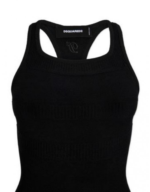 Rochie DSQUARED2, Jersy Stitch Black - S75CV0986D13198900