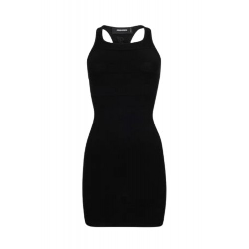 Rochie DSQUARED2, Jersy Stitch Black