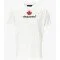Tricou Dsquared2, Frunza rosie si logo, Alb