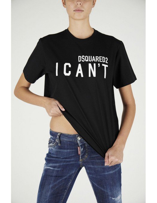 Tricou Dsquared2, Print I CAN'T frontal - S75GD0213S23009900