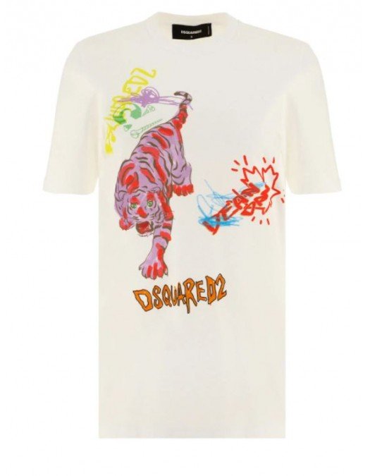 Tricou Dsquared2, Graphic-print, Bumbac - S75GD0266S23009100