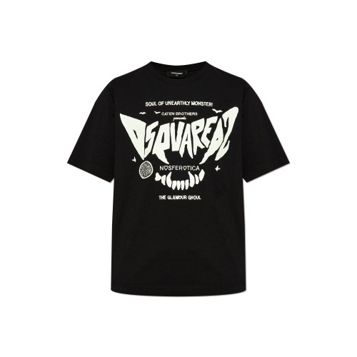 Tricou DSQUARED2, Negru, Glamour Ghoul Tricou DSQUARED2, Negru, Glamour Ghoul