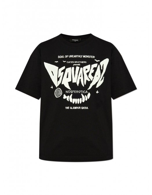 Tricou DSQUARED2, Negru, Glamour Ghoul - S75GD0418D20014900