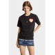 Tricou DSQUARED2, Heart Insert, Easy Fit, Black - S75GD0423S24662900